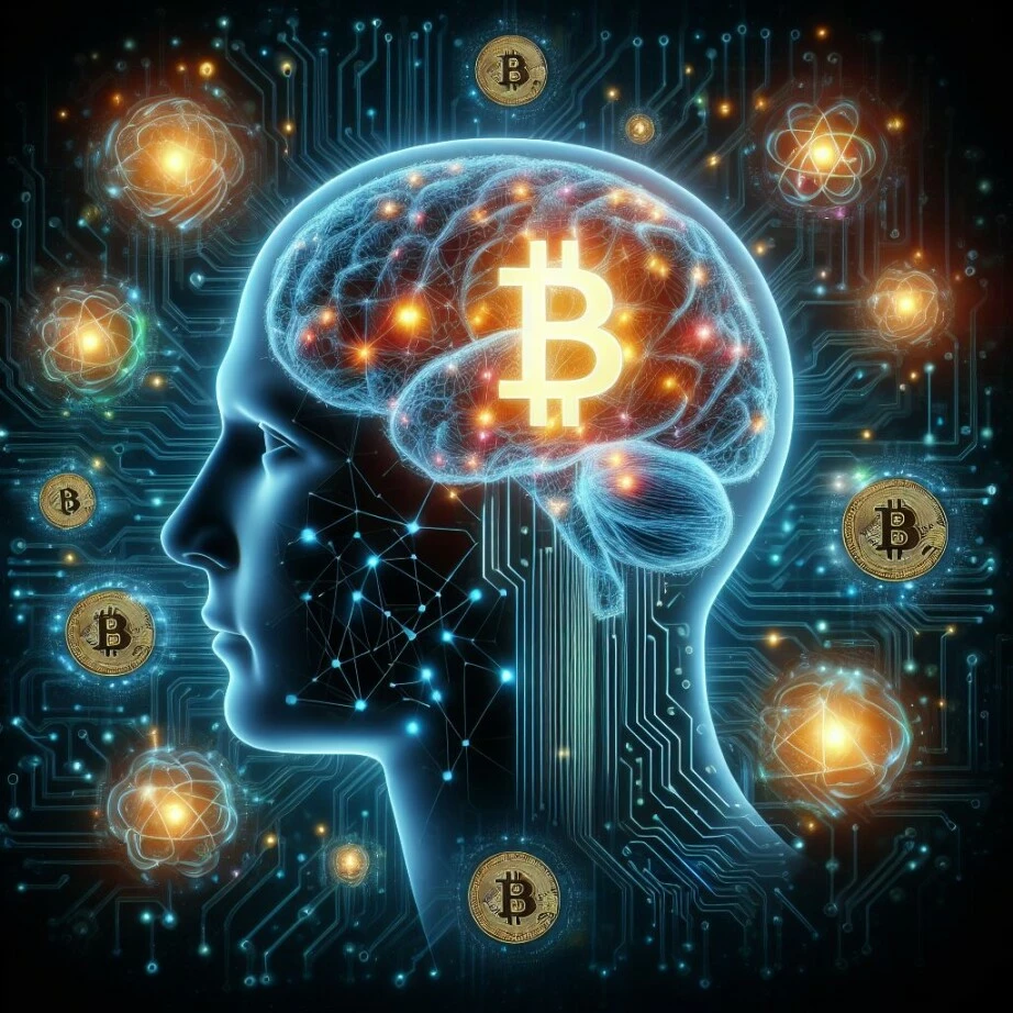 Hextruvolin bitcoin abstract art